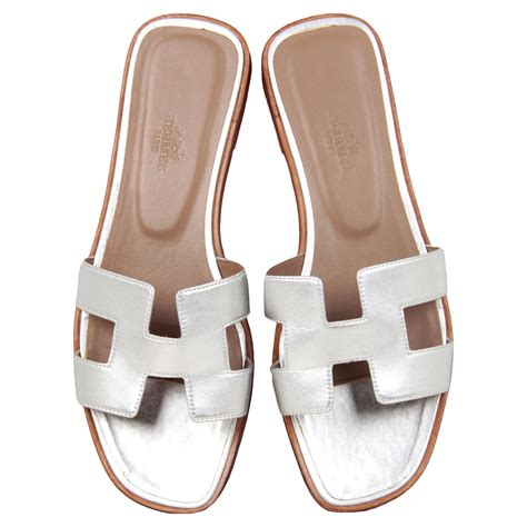 hermes oran sandals silver|oran sandals true to size.